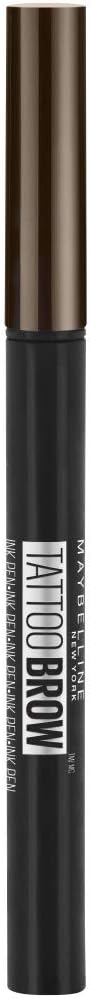 Maybelline Tattoo Brow Micro Eyebrow Microblading Eyebrow Pen Tint, Deep Brown, Packaging may vary, 1.1 ml (Pack of 1)