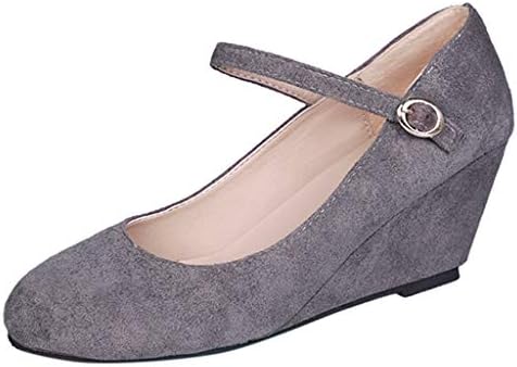 Newest Save20% WORMENG Summer Women's Shoes,Ladies Fashion Casual Big Size Buckle Wedges Sandals Roman Single Shoes for Daily,Work,Travel,Party