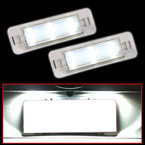 Razer Auto 08-11 Ford Focus, 06-12 Fusion, 09-12 Flex, 08-12 Taurus, 07-15 Edge, 10-14 Mustang, White LED License Plate Illumination Replacement Kit