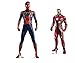 Star Cutouts 71 Official Marvel Character Lifesize Cardboard Cutout Iron Spider (Avengers: Infinity War) Spider-Man/Peter Parker, Multicolour