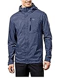 Paradox Waterproof & Breathable Rain Jacket for Men (M, Heather Blue)