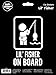 WMI Designs (10036) Lil' Fisher on Board Sticker