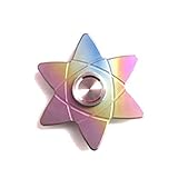 FINGER SPINNER Fidget Spinner Toy Relieve Stress High Speed Focus Toy for Killing Time (Rainbow 1)