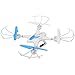 RCtown FPV Drone with Wifi Camera Live Video Headless Mode 2.4GHz 4 Chanel 6 Axis Gyro RTF MJX X400W RC Quadcopter, Compatible with 3D VR Headset (blue)