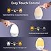 Purea LED Nursery Night Lights for Kids, LED Bedside Lamp for Baby, Rechargeable Bedside Lamp for Breastfeeding, 1 Hour Timer, USB and Stable Charging Pad for Indoor & Outdoor