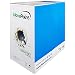 NavePoint Cat6 (CCA), 1000ft, Blue, Solid Bulk Ethernet Cable, 550MHz, 23AWG 4 Pair, Unshielded Twisted Pair (UTP)