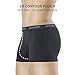 DAVID ARCHY Mens Trunks Underwear Soft Breathable Rayon Made from Bamboo Trunk No Fly Pouch 4-Pack L 2.5''