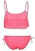 Bawdy Women's Sexy Mesh Ruffled Crop Bikini Set - Designed in USA