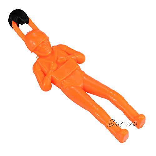 image for Barwa 4 Pieces Parachute Toy Tangle Free Throwing Parachutes Men Launc