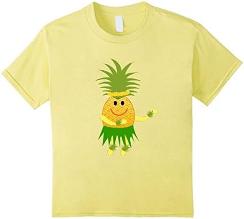 Kids Aloha Luau Pineapple Shirt- Funny Hawaiian Shirt 12 Lemon