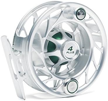 Hatch Finatic 4 Plus Large Arbor Fly Reel - Clear/Green - Free 2-Day Shipping