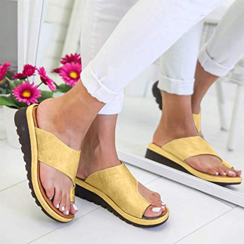 2019 New Women Comfy Platform Toe Ring Wedge Sandals Shoes Summer Beach Travel Shoes Comfortable Flip Flop Shoes