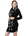 Long Fashion Plaid Wrap Scarves for Women Winter Soft Scarf Black and White