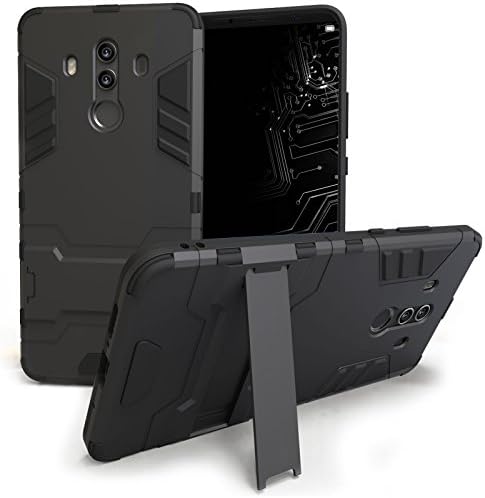 Caseflex Huawei Mate 20 Pro Case, Extreme Heavy Duty Armour Case The Huawei Mate 20 Pro | Shockproof Dual Layer Full Body Cover | Drop Impact Protection - Steel Black - CS000113HU