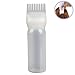 Doinshop Hair Dye Bottle Applicator With Graduated Brush Comb Salon Hair Coloring (6 OZ, White | Pack 1)