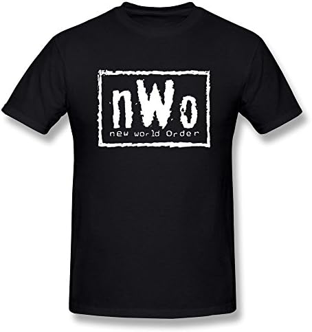 FULEN Men's New World Order NWO Short Sleeve T Shirts Black XXL