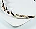 Demarkt Gril Women's Headband Handcraft Teeth Waves Hair Band (Grey)