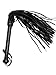 Leather Flogger - with 50 Premium Leather Tails Braided Handle Grip and Wrist Strap Small Whip Crop