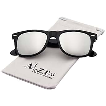 AMZTM Classic Square Retro Mirrored Lens Polarized