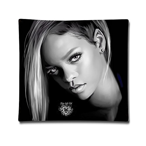 Famous Female Singer Rihanna Logo Cotton Sateen Pillow Case