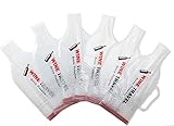 6 Pack Wine Travel Bottle Protector with Handle - Reusable Travel Wine Bags - Luggage Caddy - Wine Carrier Tote - for Safe Transportation - Leak Proof and Waterproof - Triple Level Protection (6)