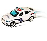 Bump and Go Police Toy Car - Battery Operated Novelty Cop Toy Car with Bump and Go Action | Sirens | Lights for Kids 3 Years and Up - Car Changes Direction on Contact