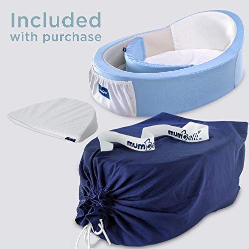 Mumbelli The only WombLike and Adjustable Infant Bed. Light Blue