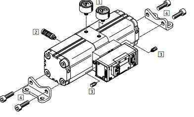 Festo 738339 DPA- 100-10/16 AB VD Set of Wearing Parts