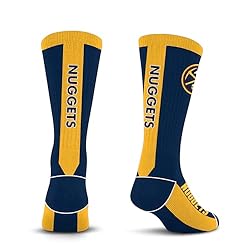 For Bare Feet NBA DENVER NUGGETS MVP Crew Sock Team