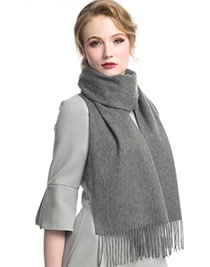 Cashmere Wool Scarf,Large Soft Women Men Scarves Winter Warm Shawl Gift