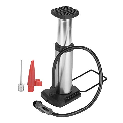 Keenso Bike Foot Pump, Portable High Pressure Bicycle Pump, Mini Inflator for Tires, Home Use, Outdoor Riding, Travel, Emergency Repairs