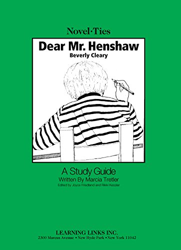 Dear Mr Henshaw Novel Ties Study Guide Beverly Cleary 9780881220742 Amazon Com Books