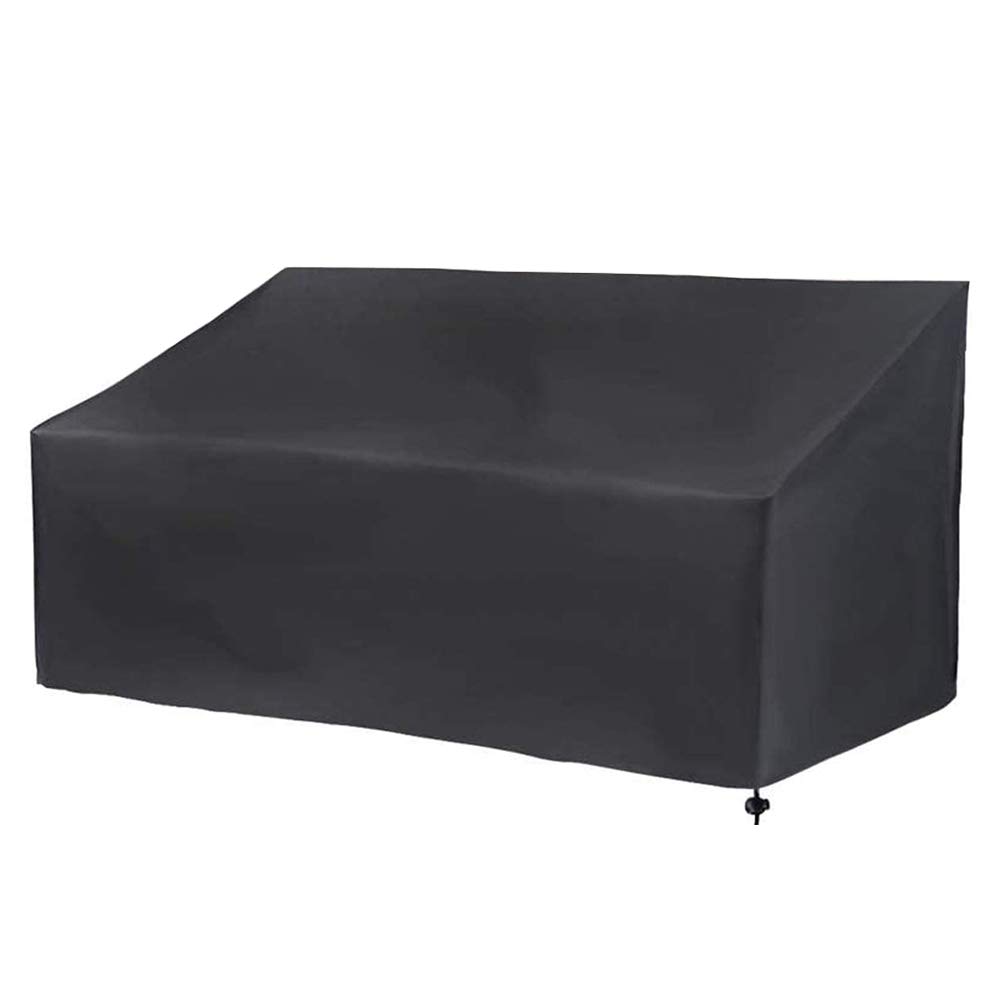 2 Seater Garden Bench Cover, Garden Sofa Cover, Garden Chair Covers Waterproof, Windproof, Anti-UV 210D Oxford Fabric Outdoor Patio Bench Covers (134 x 66 x 89cm)