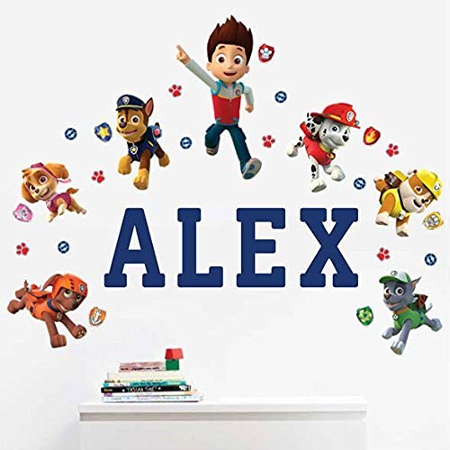 Paw Patrol Personalized Kids Name Wall Decal Pricepulse