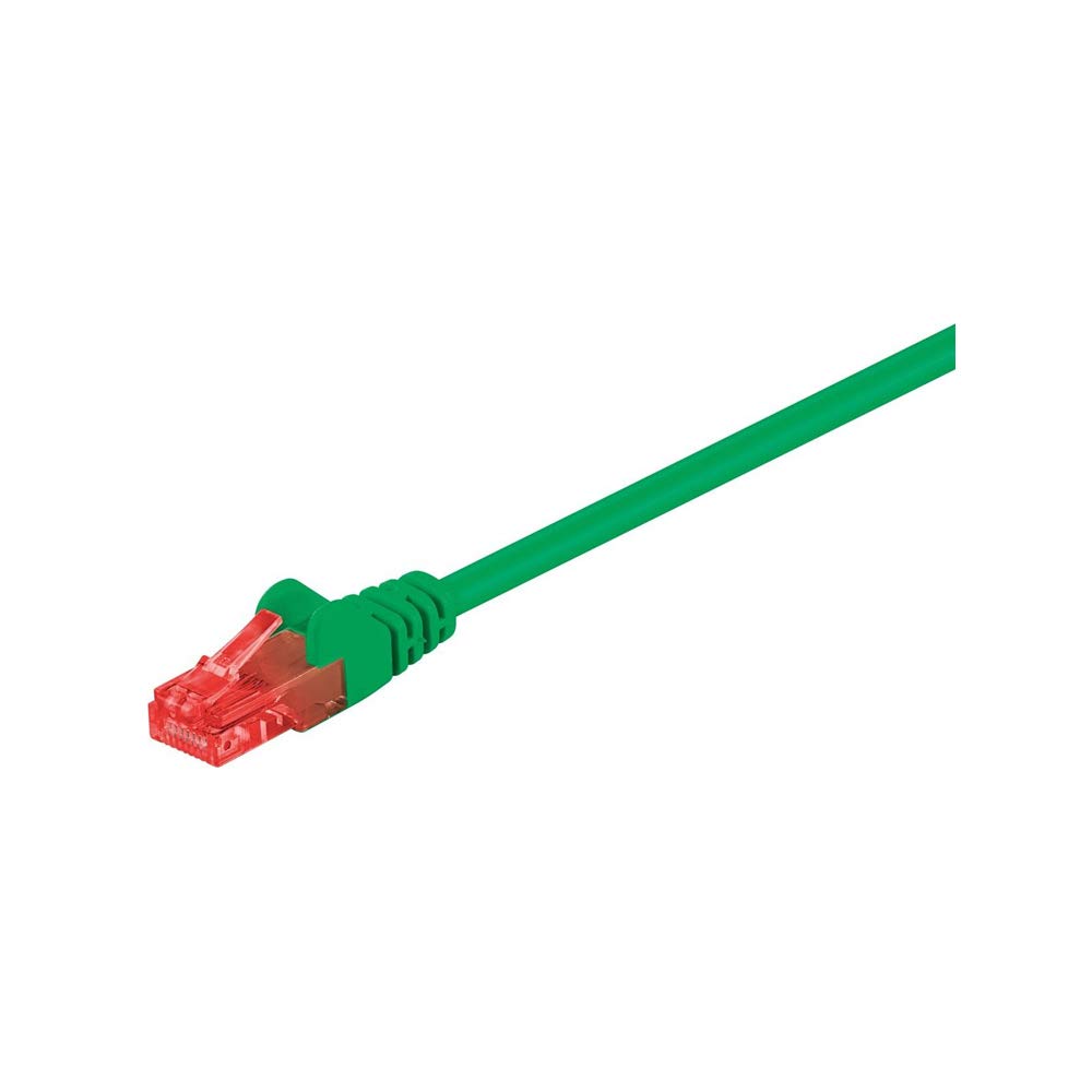Goobay 95592 CAT 6 Patch Cable, U/UTP, Green, 1.5 m Length