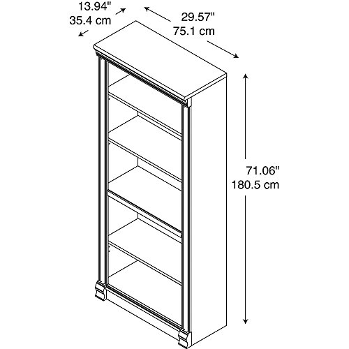 Bush Furniture Birmingham 5 Shelf Bookcase in Harvest Cherry Pricepulse