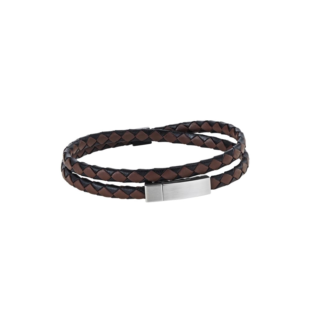 Skagen Bracelet for Men Hulsten, Length: 185 mm 2-Tone Stainless Steel Bracelet, SKJM0185998