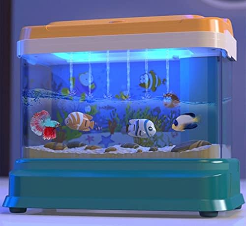 Mini Aquarium for Kids Fishing Toys Artificial Fish Tank with