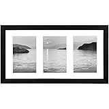 Americanflat 8x14 Inch Collage Picture Frame - Display Three 4x6 Inch Photos on Your Wall - Perfect As a Family Collage Picture Frame