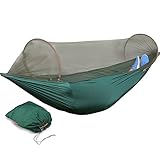 StarryBay Mosquito Net Hammock, Camping Hammock , Portable Hammock , Ultralight Hammock with Parachuate Material & Capacity 440 lbs.Best for Outdoor, Hiking, Travel, Beach and Backyard.