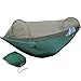 Portable Backpacking Camping Outdoor Hammock Tent Supporting up to 400 Pounds, Parachute Folding Tree Hammocks with Mosquito Net(L x W - 98 inch x 47 inch) (Dark Green)