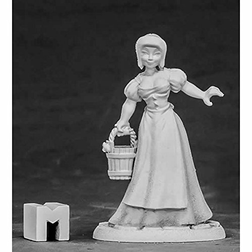 Reaper Miniatures Townsfolk - Milk MaidÂ  #03857 Dark Heaven Unpainted Metal Mini