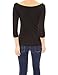 PattyBoutik Women's Boat Neck Raglan 3/4 Sleeve Blouse