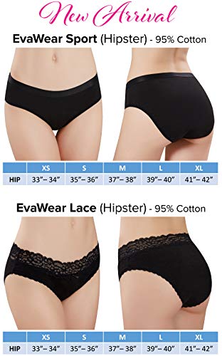Anigan EvaWear 2 Pack, Tampon Replacement Absorbent Menstrual Period Panty, XXX-L Brief
