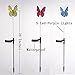 Bornran Butterfly Solar Garden Lights Outdoor 3 Pack LED Butterfly Solar Lights Garden Decorations Outdoor,Solar Lawn Lights for Yard and Garden,Patio(3, Butterfly+Purple Lighted Stake)