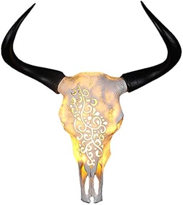 Living Room Cow Skull Decor