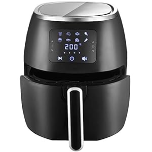 5.5L Air Fryer 1700W with Digital Display, Timer and Fully Adjustable Temperature Control for Healthy Oil Free & Low Fat…