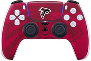 Skinit Gaming Decal Skin compatible with PS5 and compatible with PS5 Digital Edition DualSense Controller - Officially Licensed NFL Atlanta Falcons Double Vision Design