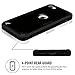 iPod Touch 6 Case, MCUK 3 In 1 Hybrid Cover Silicone Rubber Skin Hard Combo Bumper High Quality Scratch-Resistant Case Fit For Apple iPod Touch 5 6th Generation (Black)