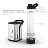 Smoothie-Blender-Mixer-homgeek-Stainless-Steel-Personal-Blender-Smoothie-Maker-with-2x600ML-Portable-Bottles-for-Milkshake-Fruit-and-Baby-Food-23000-RPM-High-Speed-BPA-Free-UK-Plug Smoothie Blender Mixer, homgeek Stainless Steel Personal Blender Smoothie Maker, with 2x600ML Portable Bottles for Milkshake, Fruit and Baby Food, 23,000 RPM High Speed, BPA Free, UK Plug
